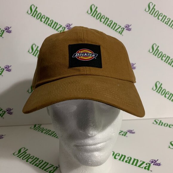 Dickies Hat Washed Canvas Cap Baseball Snapback Brown Black One Size - Picture 1 of 7